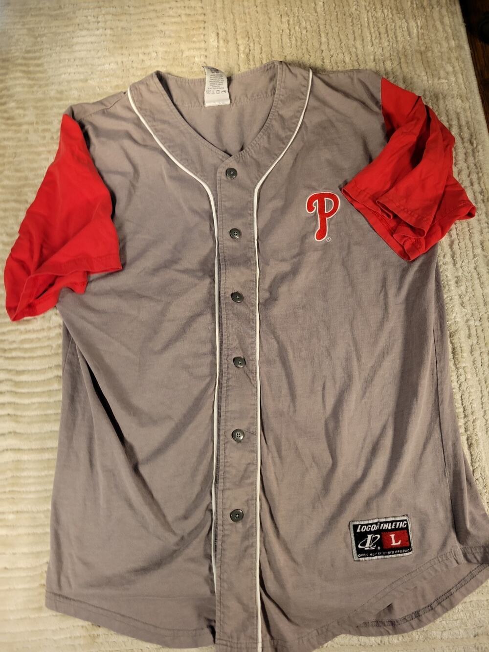 Philadelphia Phillies Jersey Baseball MLB Mens Size Large Adult